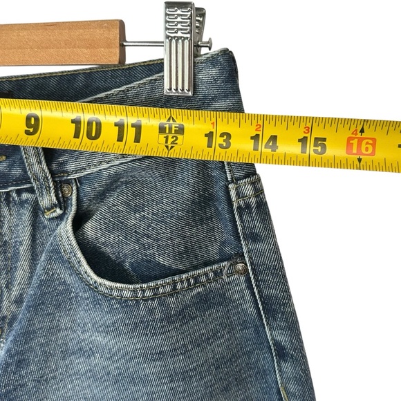 RISE SUPPLY CO Blue Denim High Waist Wide Leg Jeans Juniors Sz 1 - Picture 9 of 9